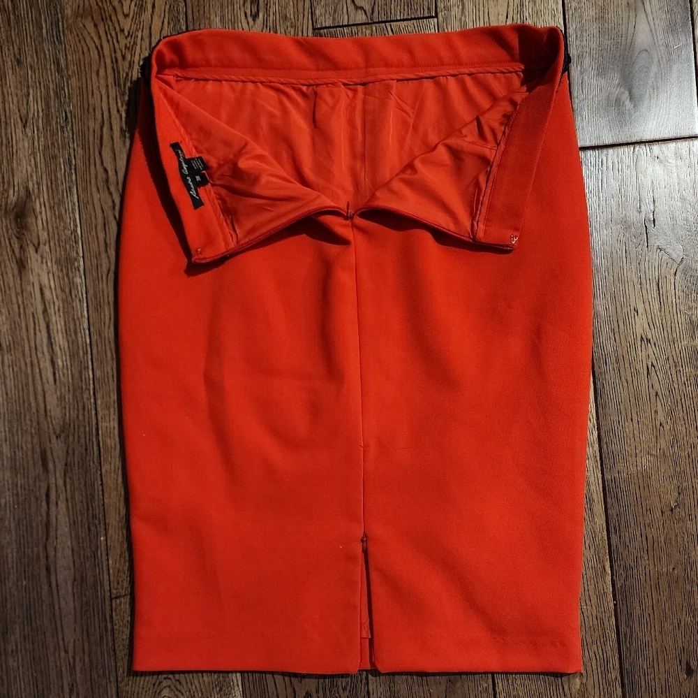 Sandra Angelozzi Red Midi Pencil Skirt - Picture 4 of 7